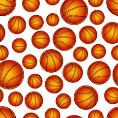 Basketball seamless pattern