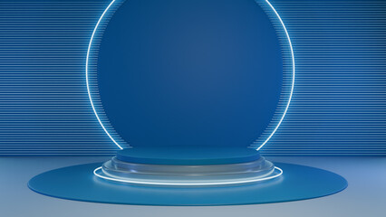 Stage Podium, Product display platform. 3D rendering
