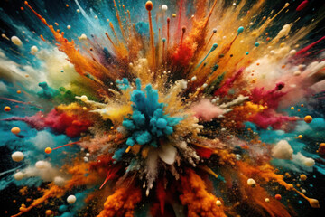 Abstract watercolor splash background.