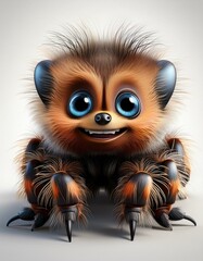 Vogelspinne, wei&szlig;er Hintergrund