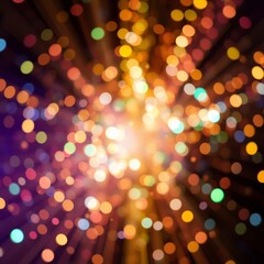 Obraz premium Abstract bokeh background explosion and glitter colorful lights for background Bokeh light lights background bokeh abstract light bright effect shiny
