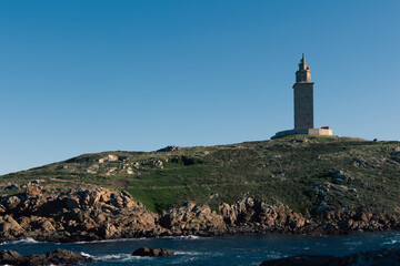 lighthouse in the sea