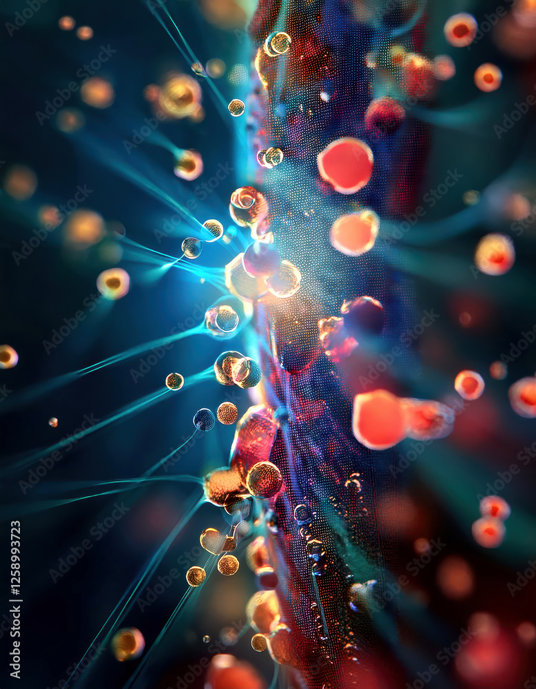 Poster Exploring the Chaotic Dance of Brownian Motion in Illuminated Particles Within a Fluid Medium