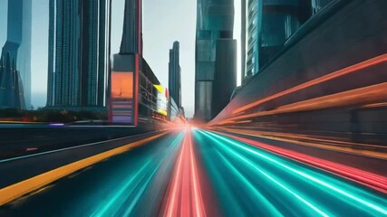 Create a lively abstract background with bold lines and bright, clashing colors for energy and motion