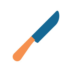 Restaurant kitchen knife icon illustration