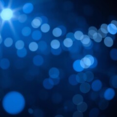 Abstract image of blue sparkling lights resembling sapphires on a dark background suitable for a luxurious or festive backdrop concept Bokeh light lights background bokeh abstract light bright 