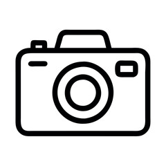 Camera photography tourism line icon