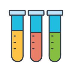 Biology test tubes icon
