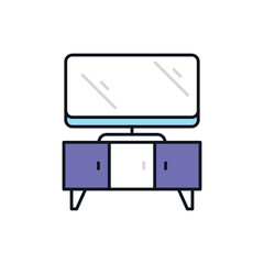 Tv Stand vector icon
