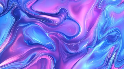 Fototapeta premium Abstract swirls of vibrant blue and purple liquid paint.