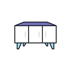 Console Table vector icon