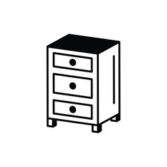 Nightstand vector icon
