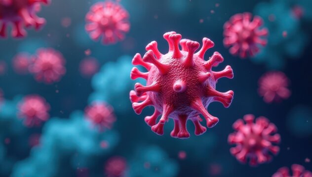 Microscopic view of diverse antibody isotypes , polyclonal antibodies, protein, pharmaceuticals