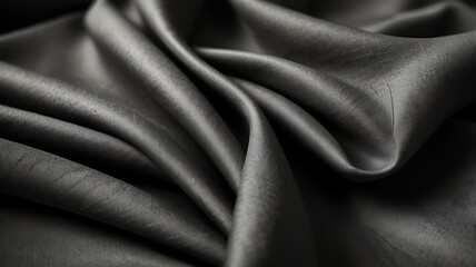 Fototapeta premium Smooth Black Fabric