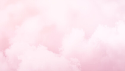 A soft pink cloud background with a dreamy and fluffy texture, creating a peaceful and calming sky effect, perfect for romantic and aesthetic designs.
