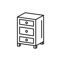Nightstand vector icon
