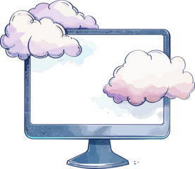 cloud computing concept with cloud computing