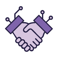 Handshake with robotic and human hands
