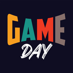 Game Day football typography design on plain white transparent isolated background for card, shirt, hoodie, sweatshirt, apparel, card, tag, mug, icon, poster or badge, my heart is on that field