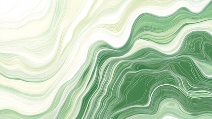 Obraz premium Abstract organic green lines as wallpaper background illustration