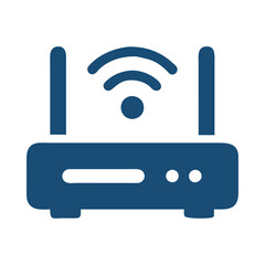 Wireless Router Internet Telecommunications Industry Icon