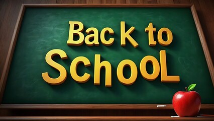 Creative background, inscription Back to school, elements of education concept
