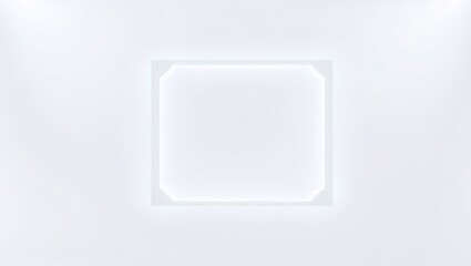 white empty box on a wall