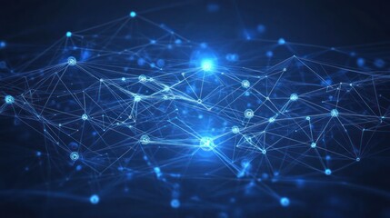 Obraz premium Abstract digital network connection. (5)