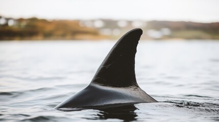 Fototapeta premium Responsible dolphin watching experience promotes marine conservation during Dolphin Awareness Month while tourists learn from an ethical wildlife guide