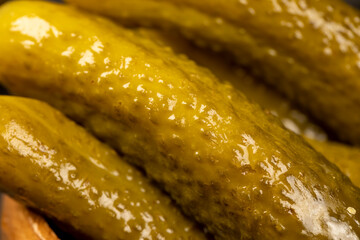 small, crispy green cucumbers salted with spices
