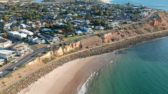 Christies Beach, Southern Adelaide, South Australia &ndash; Aerial Drone Footage of Stunning Coastal Views