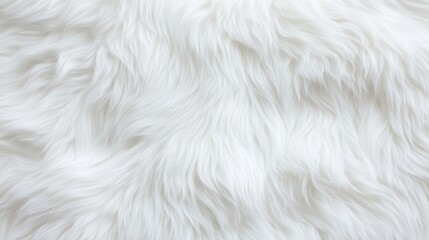 Obraz premium Soft and fluffy white fur texture ideal for cozy home decor and textile projects