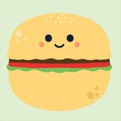 a design food burger vector art