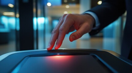 Biometric authentication, secure access, modern technology integration system