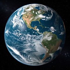 Earth from Space Americas, Clouds, Atmosphere, Planet View, Satellite Image, Space Exploration Earth, Space