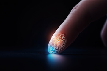Fingerprint scanning technology showcasing digital security in modern devices