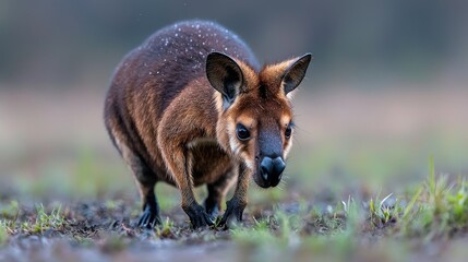 Fototapeta premium Red Kangaroo in Natural Habitat