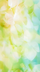 Obraz premium Soft Abstract Floral Background in Yellow and Green