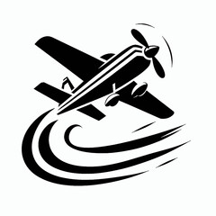 helicopter vector illustration, aerobatic, acrobatic, airplane