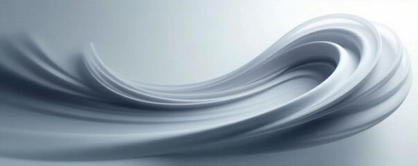 Naklejka premium Elegant swoosh of gray moves rapidly in circular motion, gray, design