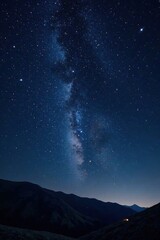 Dense starry sky with twinkling celestial bodies against a dark canvas, stars, astronomy, celestial