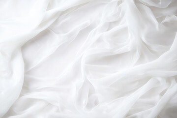 Obraz premium Soft white fabric draping elegantly across a surface in natural light