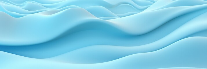 Fototapeta premium Smooth Blue Waves: Abstract Fluid Design for Backgrounds and Digital Art Creations