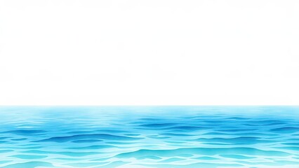 Calm Ocean Water Surface Blue Sea Background Summer Seascape