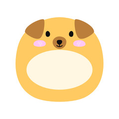 Dog Cute Character Name Tag