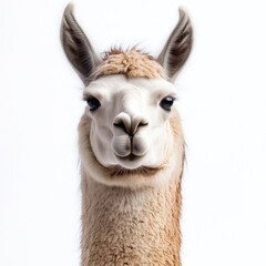 Fototapeta premium Close-up Portrait of a Llama: Majestic and Serene Animal Photography