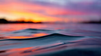 a blurred abstract light on the sea and ocean