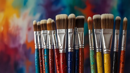 Fototapeta premium brushes and paints