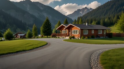 houses in the mountain