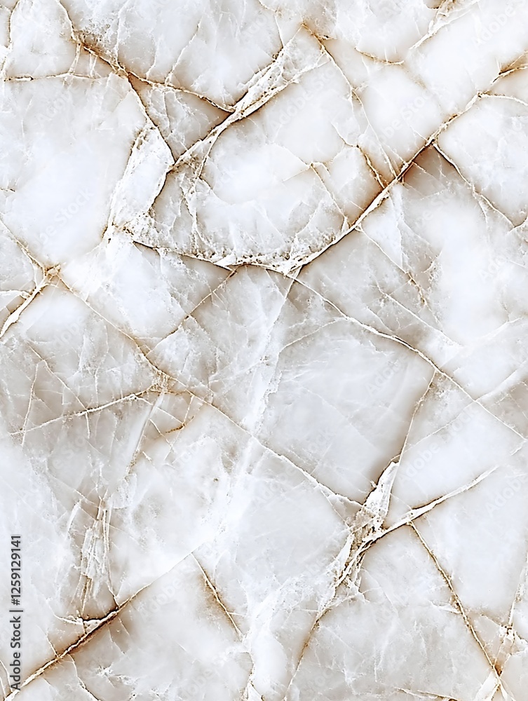 Aufkleber Elegant marble texture with soft white and beige veins creating a luxurious background for décor : Generative AI